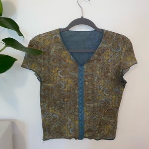 Vintage 70s lace top